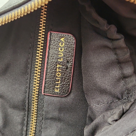 Elliot Lucca Leather Double Zip Front Crossbody Bag - Picture 10 of 14